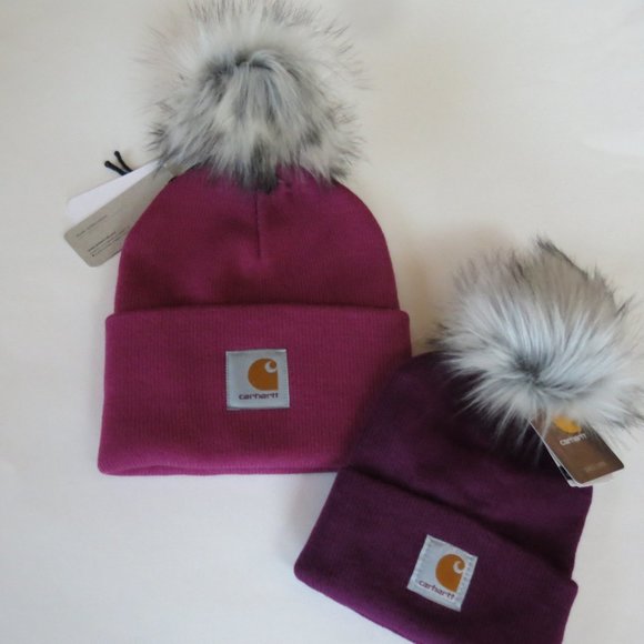 Carhartt Beanie Handmade in USA Pom Caps Set display picture 1